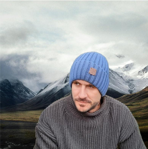 Men's cashmere silk lining hat, Cashmere beanie for men's, Hair protection hat, Gift for him