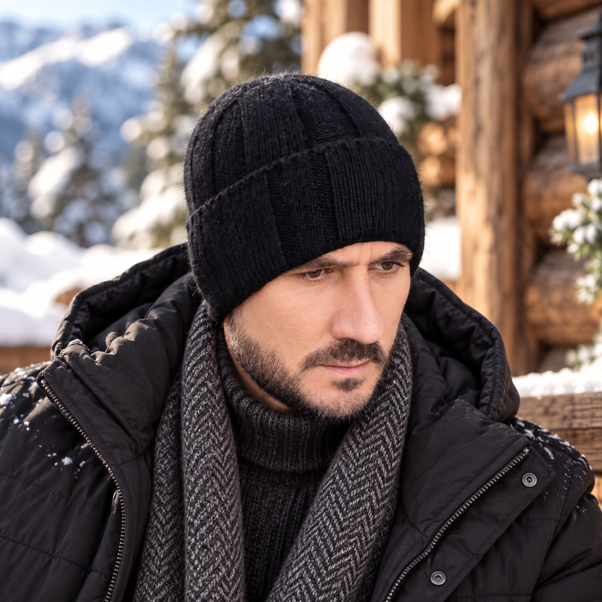 Cappello da uomo in cashmere