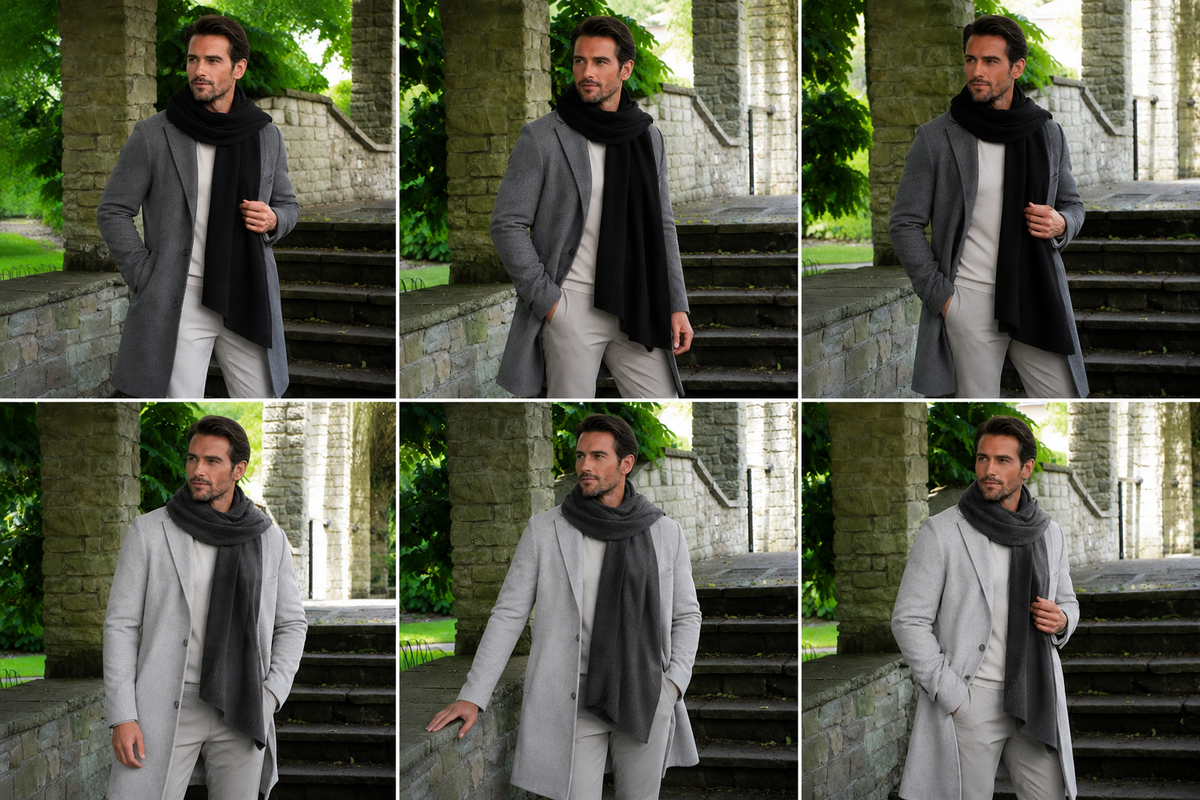 Long & Wide Cashmere Scarf for Women & Men