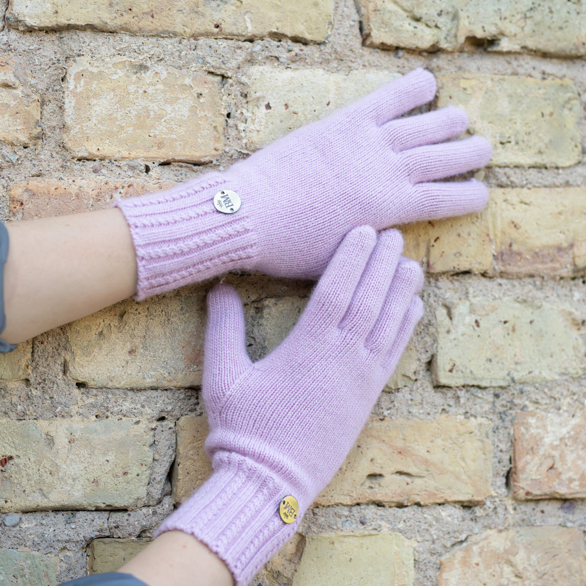 lilac pink Women’s Cashmere Gloves