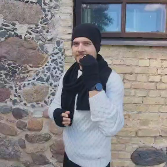 Long Cashmere Scarf for Men – Soft & Warm Winter Scarf