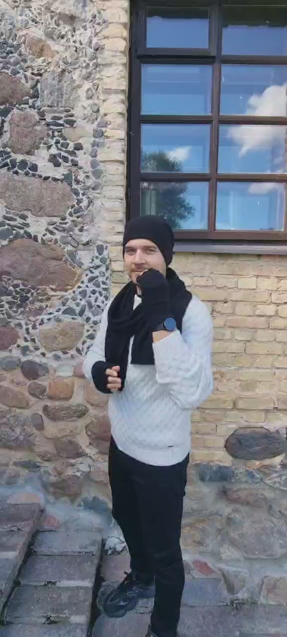 Long Cashmere Scarf for Men – Soft & Warm Winter Scarf