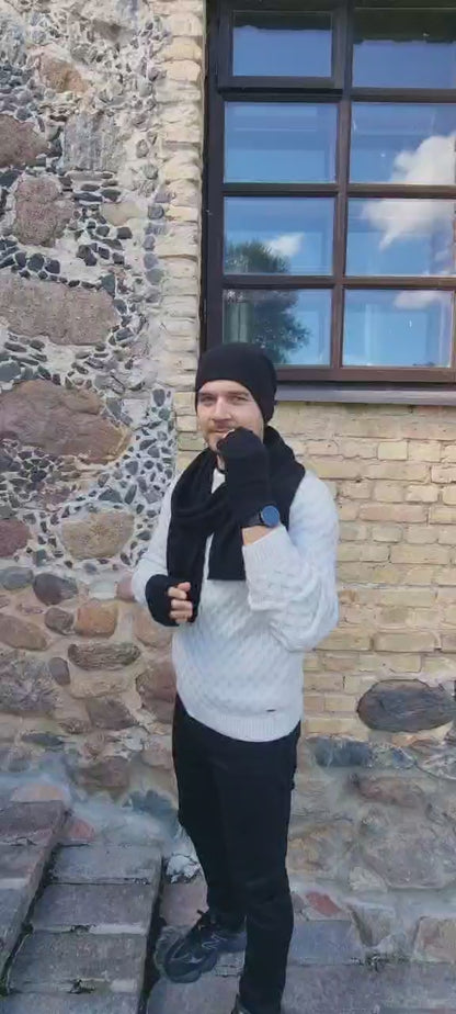 Long Cashmere Scarf for Men – Soft & Warm Winter Scarf