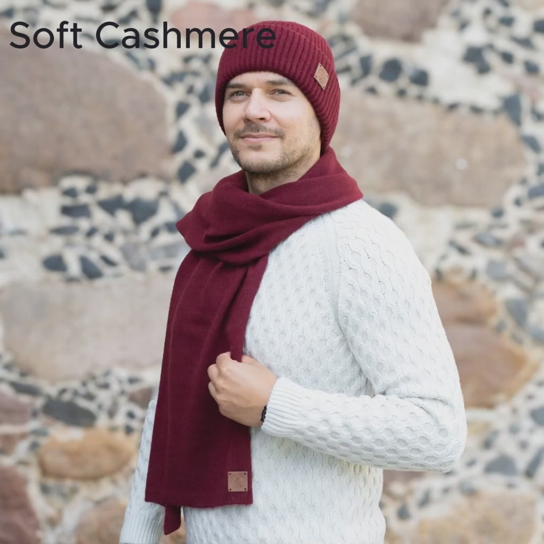 Long & Wide Cashmere Scarf for Women & Men