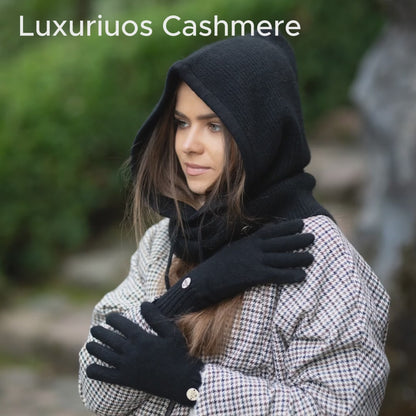Kaschmir Winter warme Balaclava, Damen Winter Kaschmir Kapuze, Geschenk für Sie