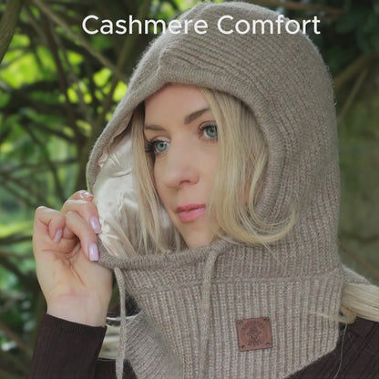 Kaschmir Winter warme Balaclava, Damen Winter Kaschmir Kapuze, Geschenk für Sie