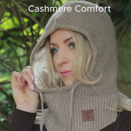 Kaschmir Winter warme Balaclava, Damen Winter Kaschmir Kapuze, Geschenk für Sie