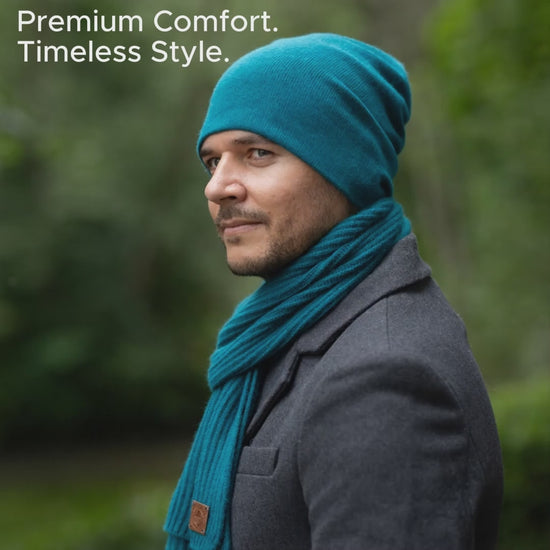 Men’s Double-Layer Cashmere Beanie