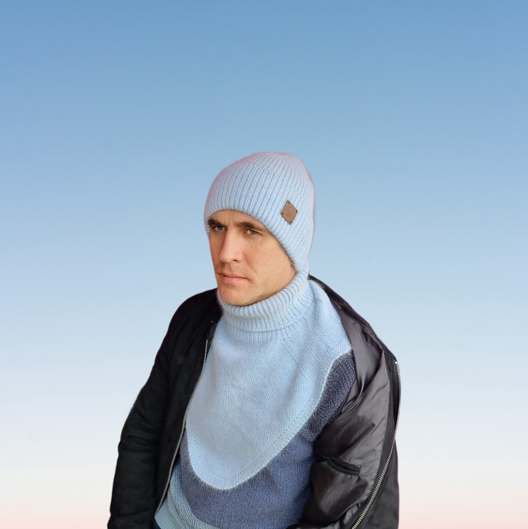 Men’s Winter Cashmere Hat and Neck Warmer Set – Soft Warm Beanie & Snood Gift for Him, Cozy 2-Piece Cold Weather Accessory