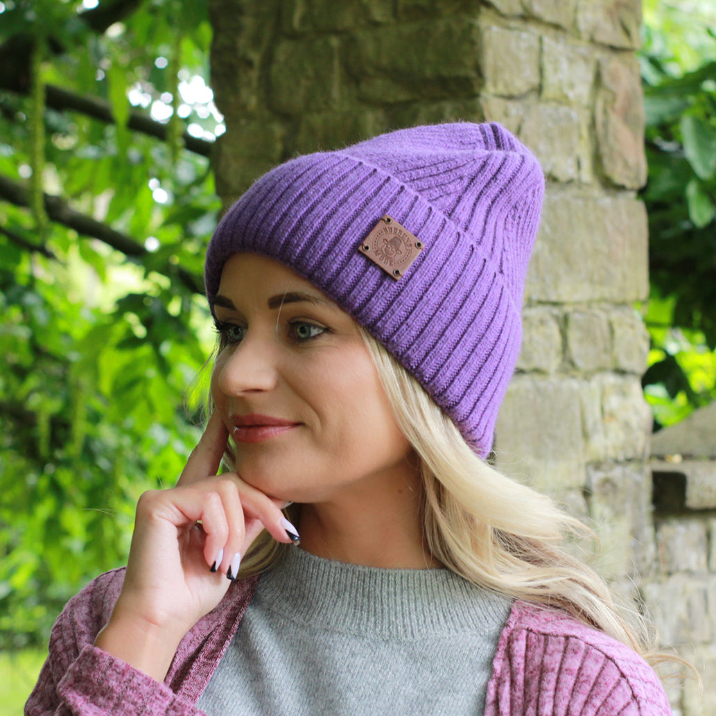 Bonnet tricoté doublé de soie et de cachemire : bonnet coupe-vent unisexe pour l'hiver, idéal pour les cheveux épais, bouclés et sans frisottis