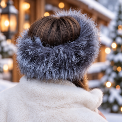 real-fox-fur-headband-silver