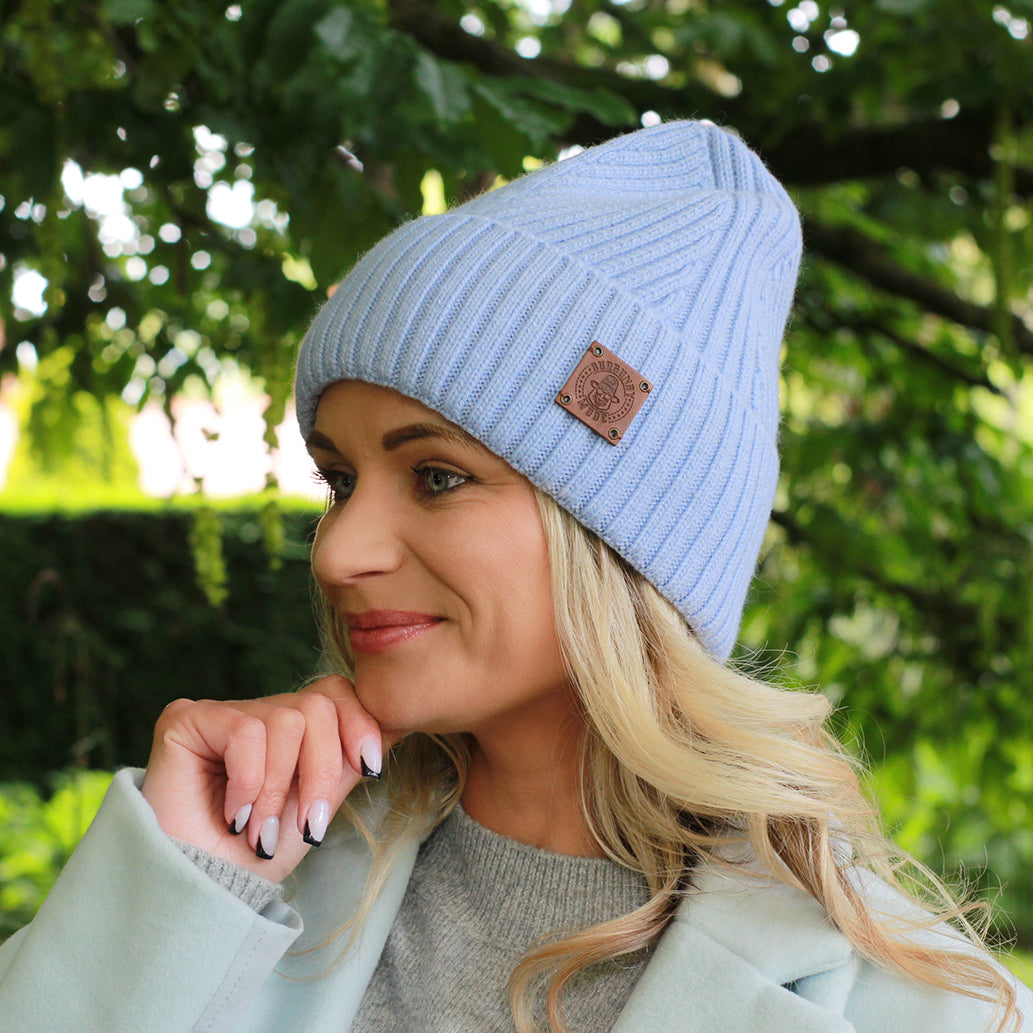 Bonnet tricoté doublé de soie et de cachemire : bonnet coupe-vent unisexe pour l'hiver, idéal pour les cheveux épais, bouclés et sans frisottis