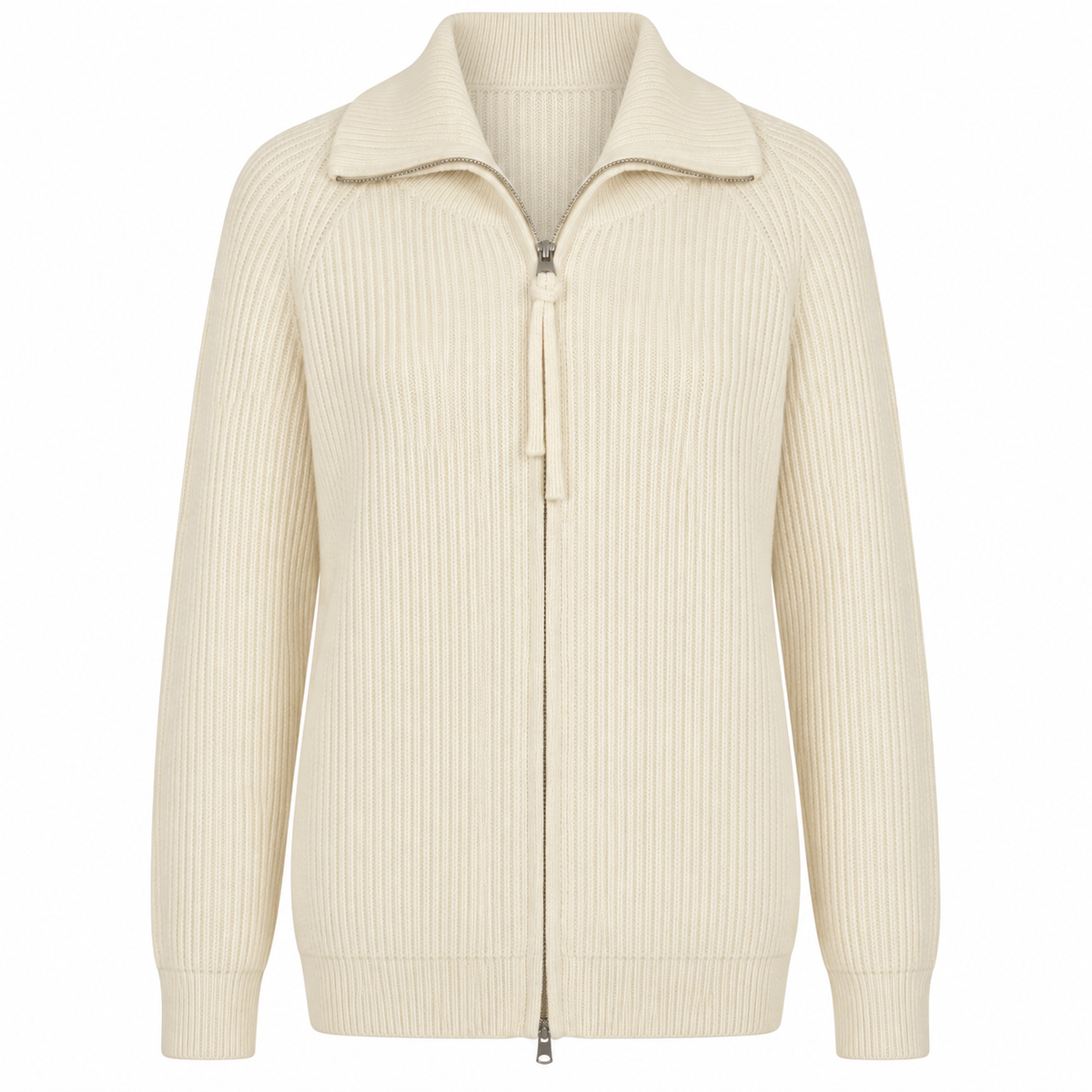 white Women’s 100% Pure Cashmere Sweater – Thick Knit, Extended Sizes