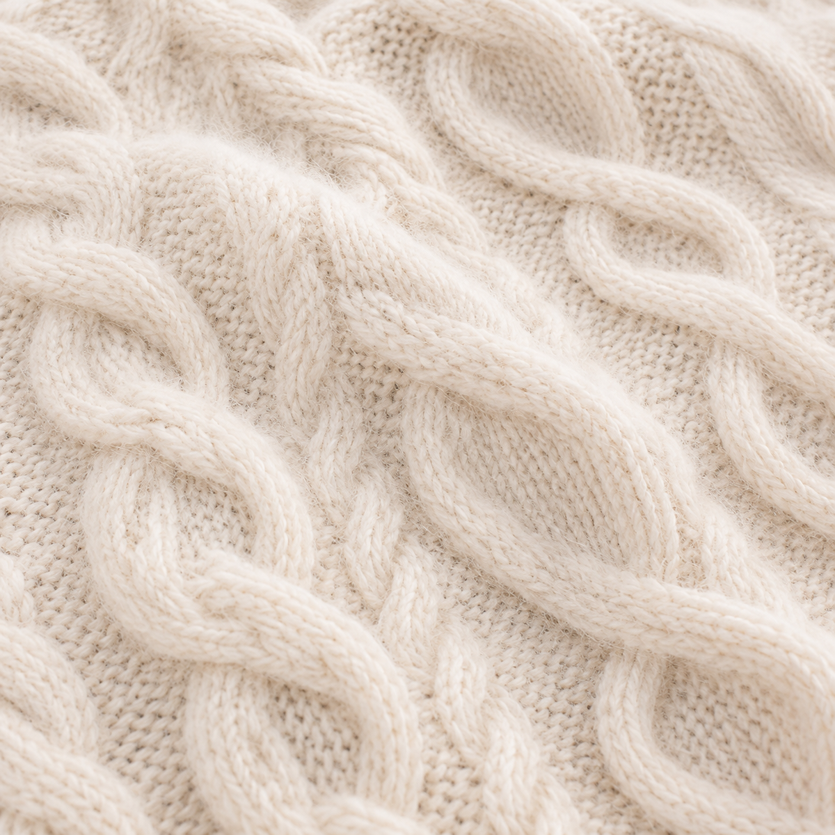 white Women’s 100% Pure Cashmere Sweater – Thick & Luxurious Knit