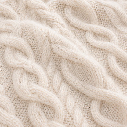 white Women’s 100% Pure Cashmere Sweater – Thick & Luxurious Knit