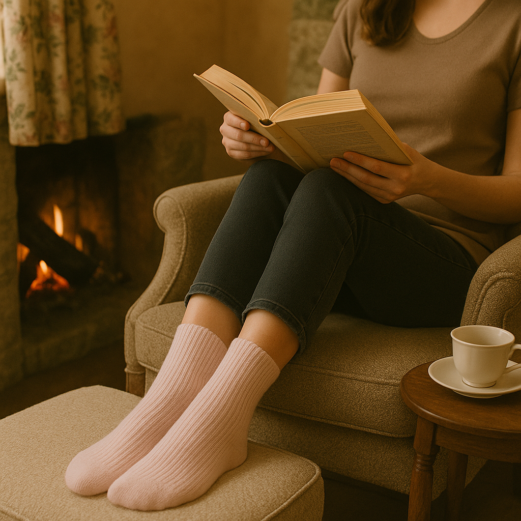 Chaussettes femme en cachemire, Chaussettes en laine, Chaussettes femme d'hiver chaudes et douces, Cadeau pour elle