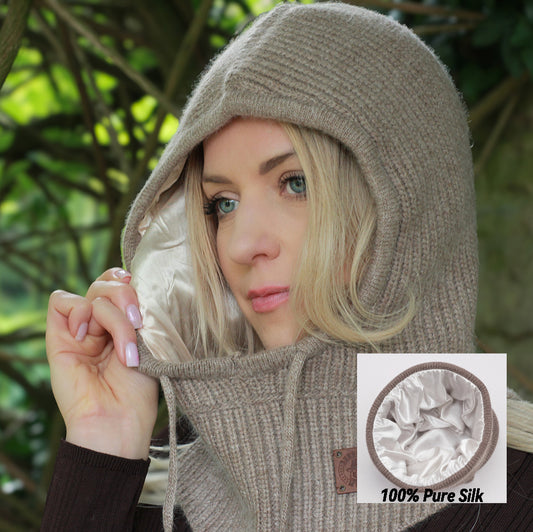 Kaschmir Winter warme Balaclava, Damen Winter Kaschmir Kapuze, Geschenk für Sie
