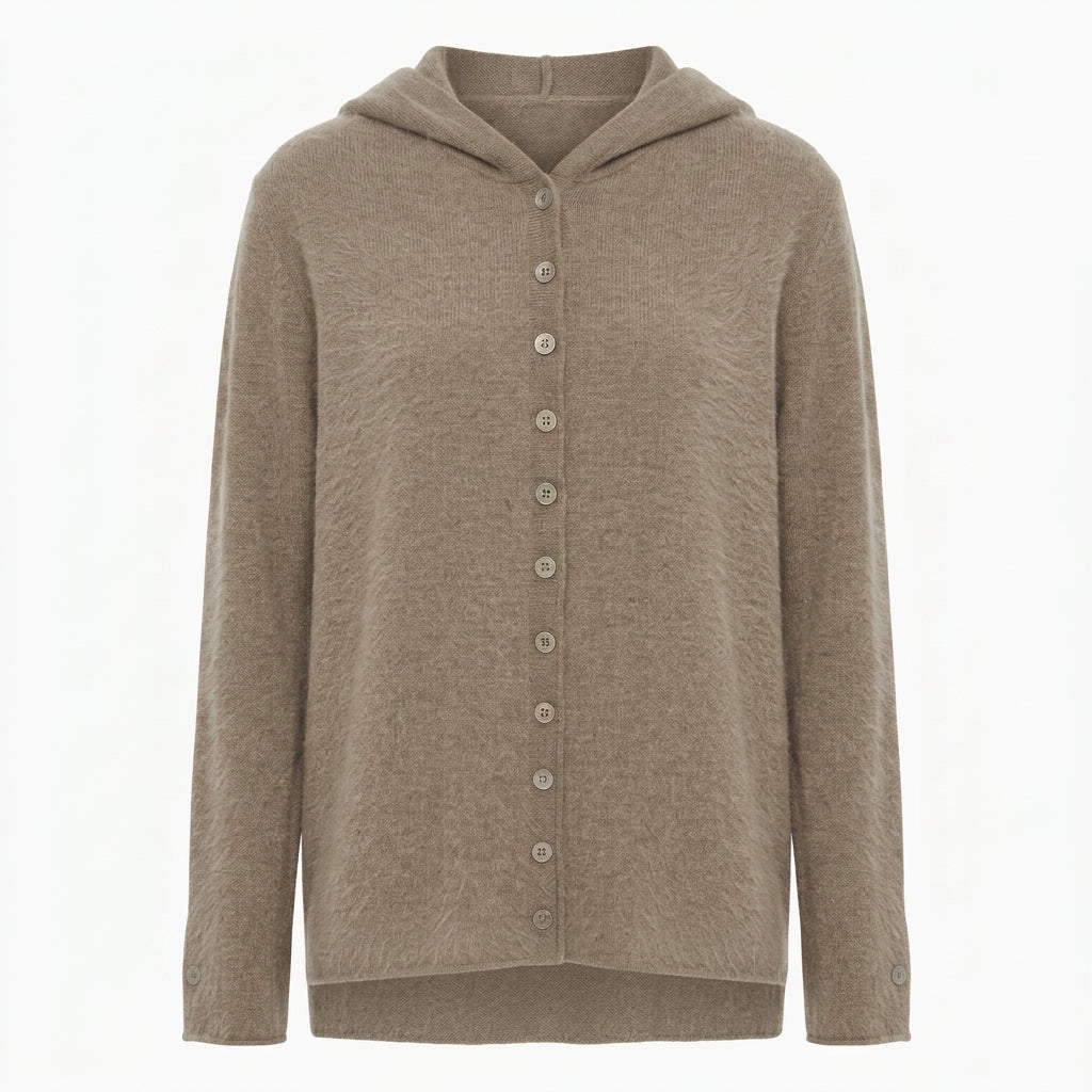 Women’s 100% Pure Cashmere Hooded Sweater – Soft & Luxurious Knit