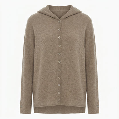 Women’s 100% Pure Cashmere Hooded Sweater – Soft & Luxurious Knit