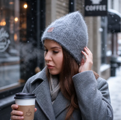 dark grey Women’s Thick Cashmere Beanie
