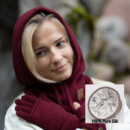 Kaschmir Winter warme Balaclava, Damen Winter Kaschmir Kapuze, Geschenk für Sie