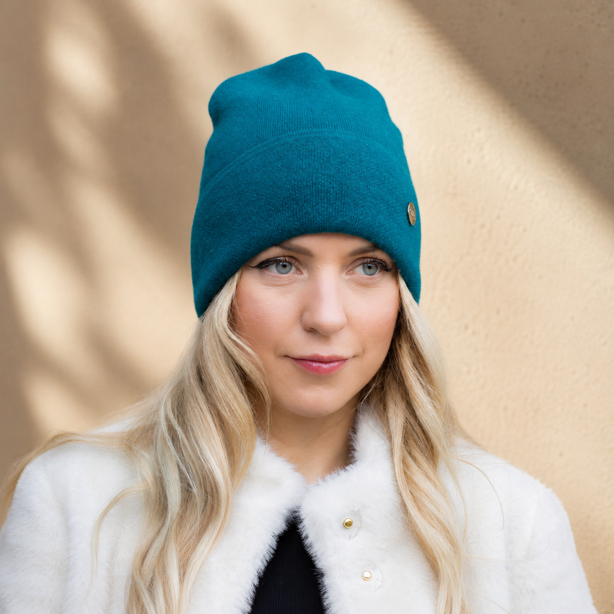 100% Mulberry Silk Lined Cashmere Hat