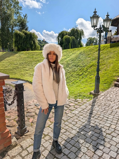 Faux Fur Headband – Wool Lined