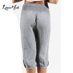 Linen knee pants for women / Linen trousers / Loose linen pants / Women pants / Linen capri /Linen shorts for women