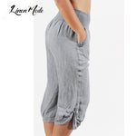 Linen knee pants for women / Linen trousers / Loose linen pants / Women pants / Linen capri /Linen shorts for women